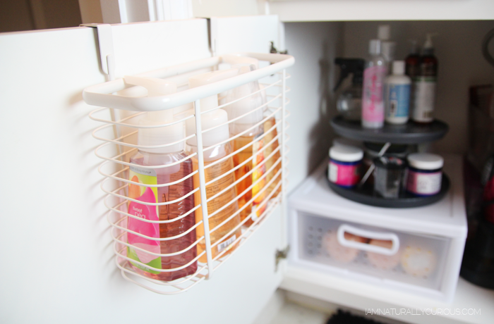 Love this storage idea for hair products